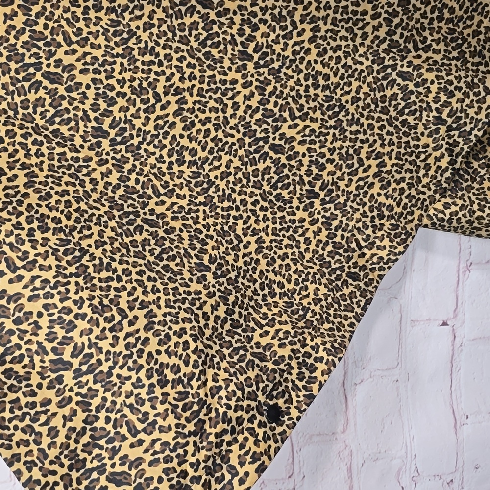 London Fog Cheetah Print Hooded Poncho One Size Fits Most - Picture 3 of 10